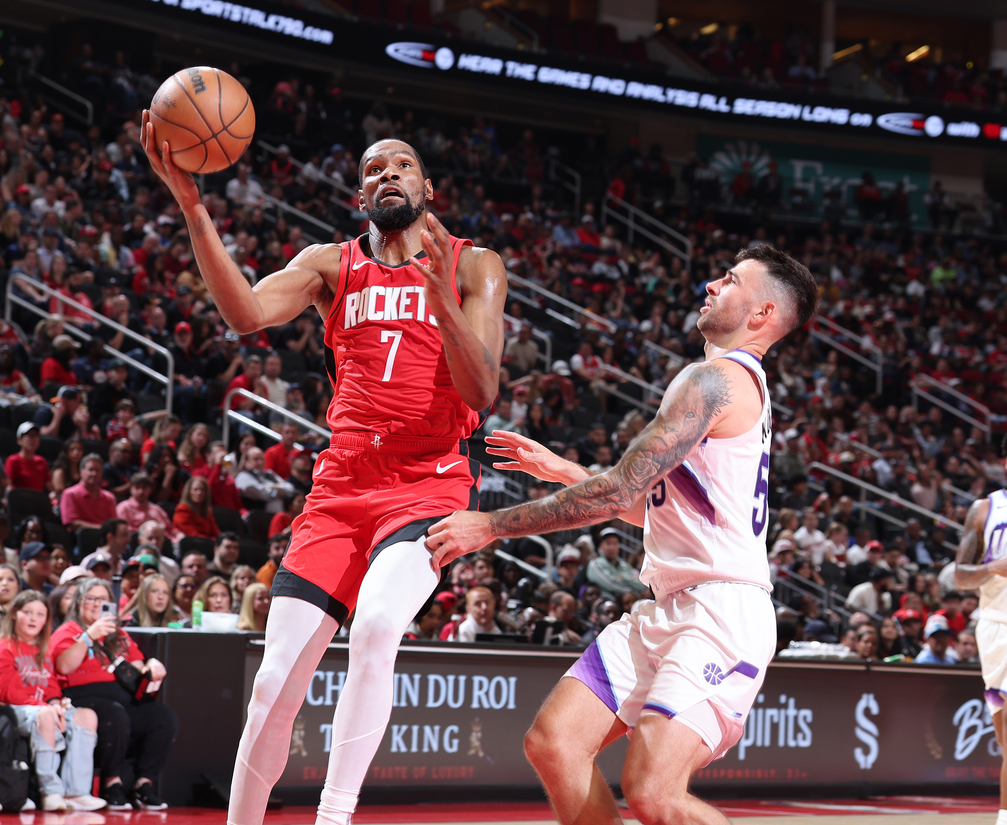 kaiyun-杜兰特25+6科威27+11 火箭大胜爵士豪取五连胜